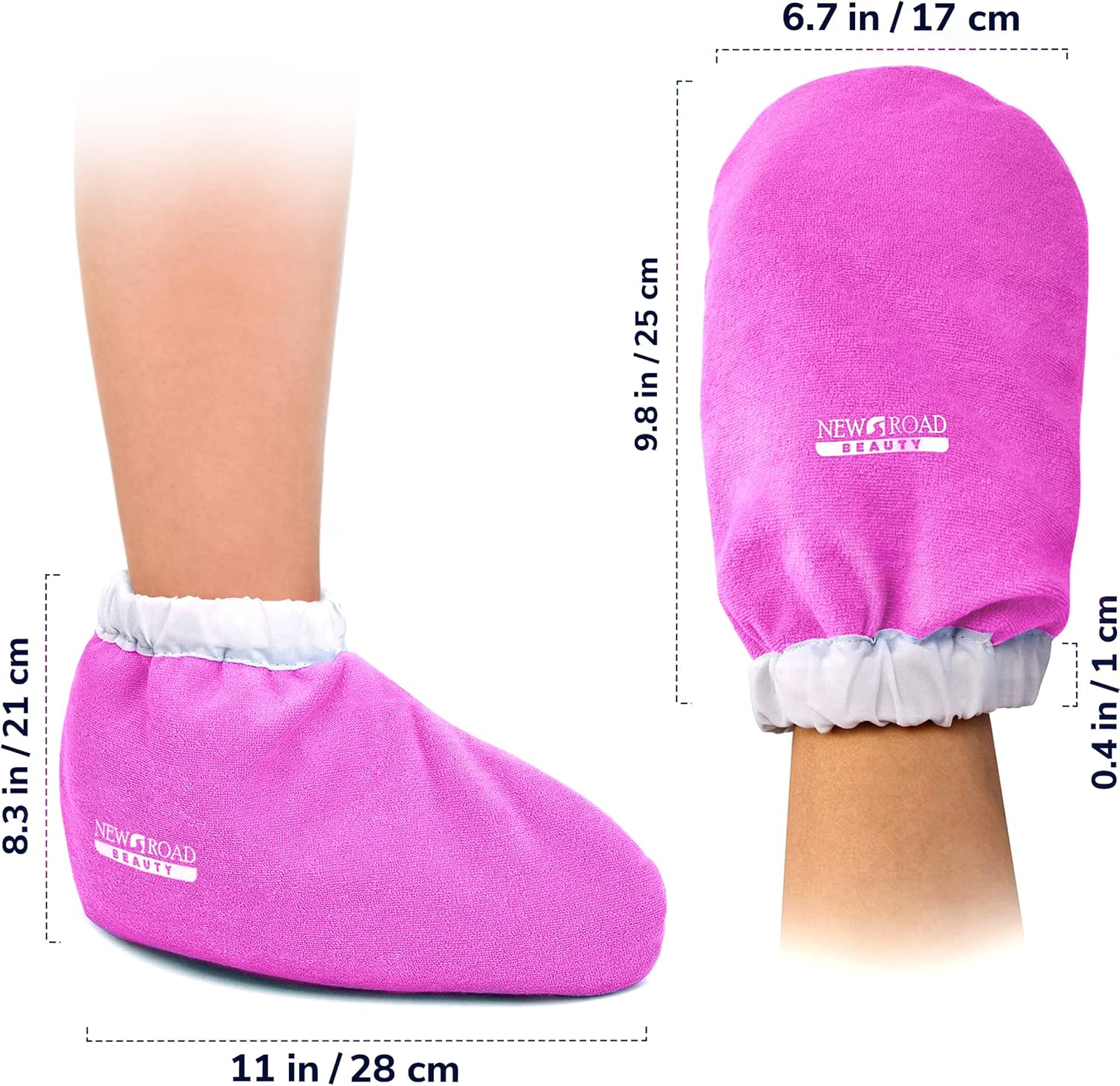 Paraffin Wax Treatment Glove and Bootie Set - Pink