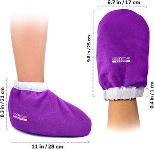 Paraffin Wax Treatment Glove and Bootie Set - Purple