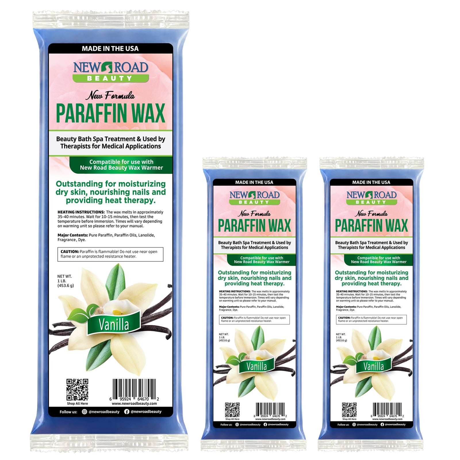 Peach Paraffin Wax Spa Treatment 6-Pack - New Road Beauty